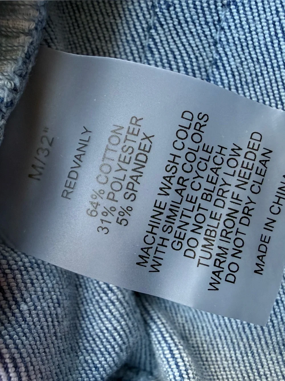Redvanly Ranstead Jeans Medium Denim Pants Stretch Light Blue Golf Performance